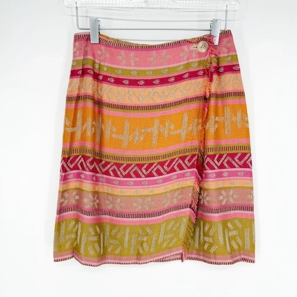 The‎ Limited Blanket Skirt Tribal Print Women's Size S Festival Style